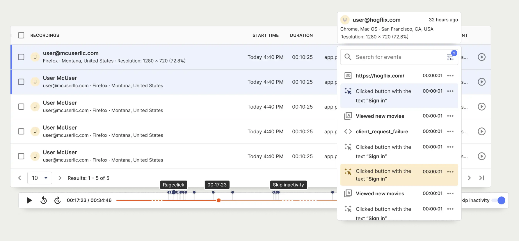 PostHog - open source product analytics replay